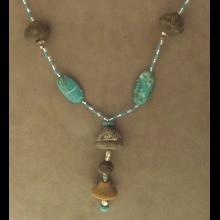 Collier en perles de Tumaco et turquoises